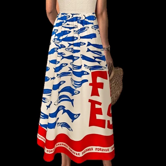 Fun Fish Sardines Summer Dress - Picture 5 of 5